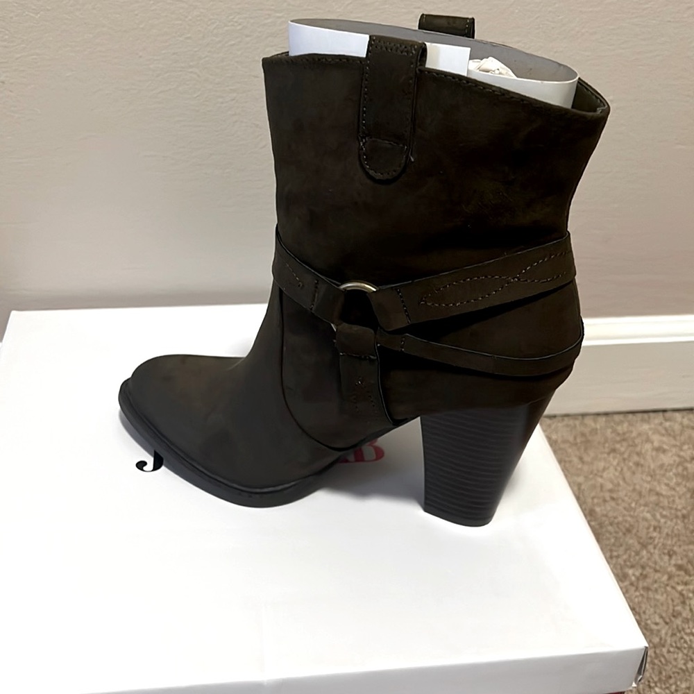JustFab Olive Green Bootie
